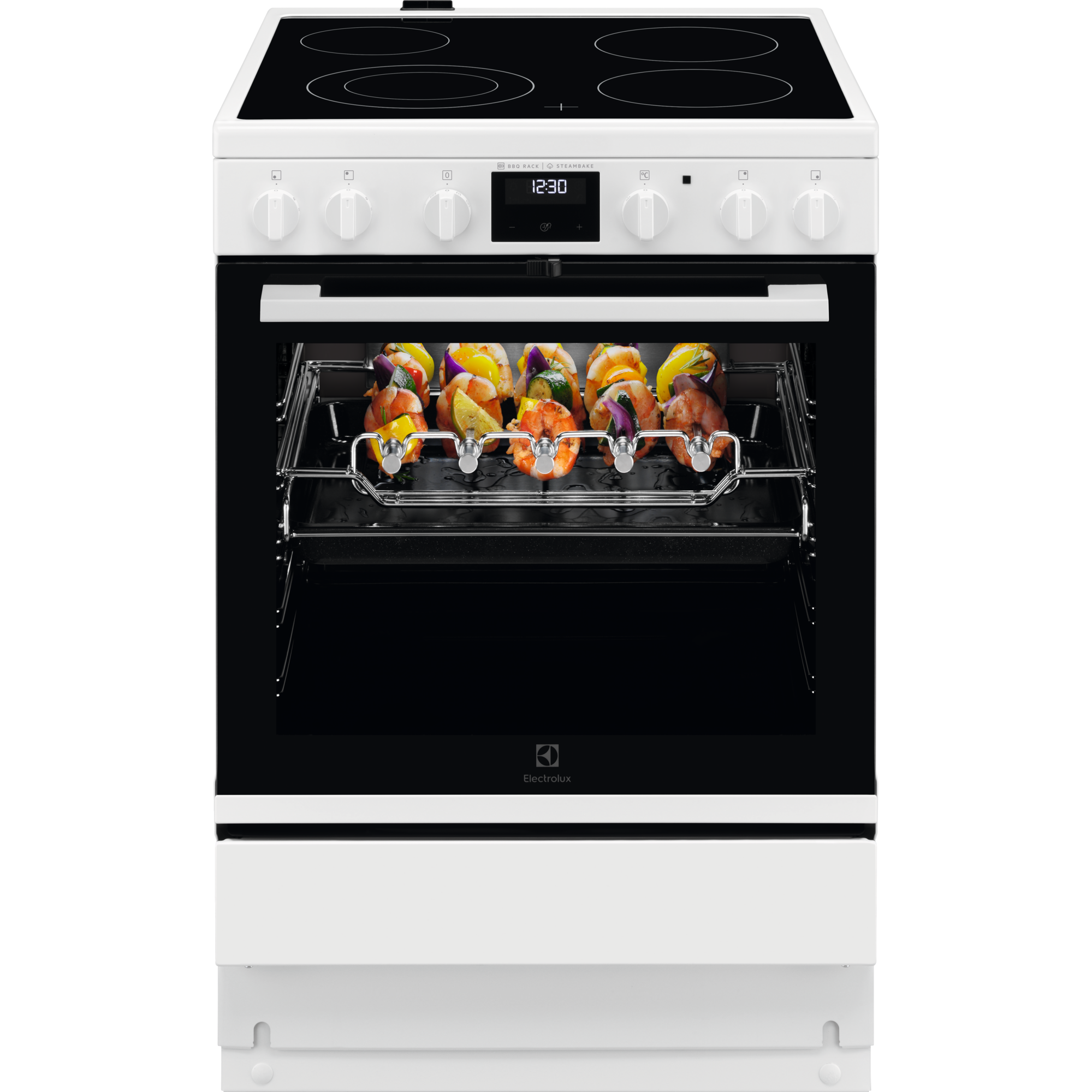 7332543991501 Electrolux LKR66449NW - Glaskeramisk komfur Hvidevarer,Komfurer,Glaskeramiske komfurer 7600009470 LKR66449NW