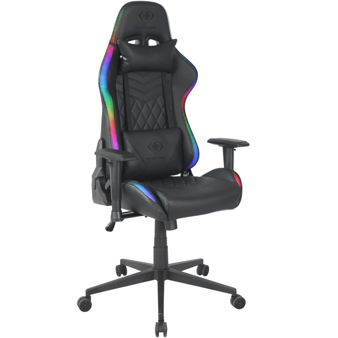 7333048041623 Deltaco Gaming DC410 RGB gaming chair LED, black Computer & IT,Gaming,Gaming stole 74600010650 DC410