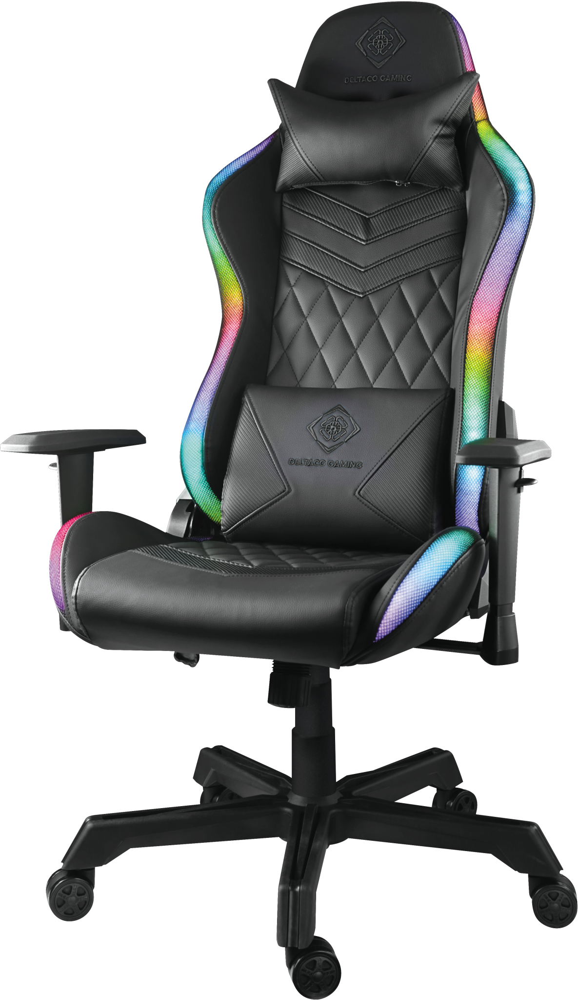 7333048041623 Deltaco Gamingstol med RGB - Gaming stol med RGB belysning Computer & IT,Gaming,Gaming stole 2190003421 GAM-080