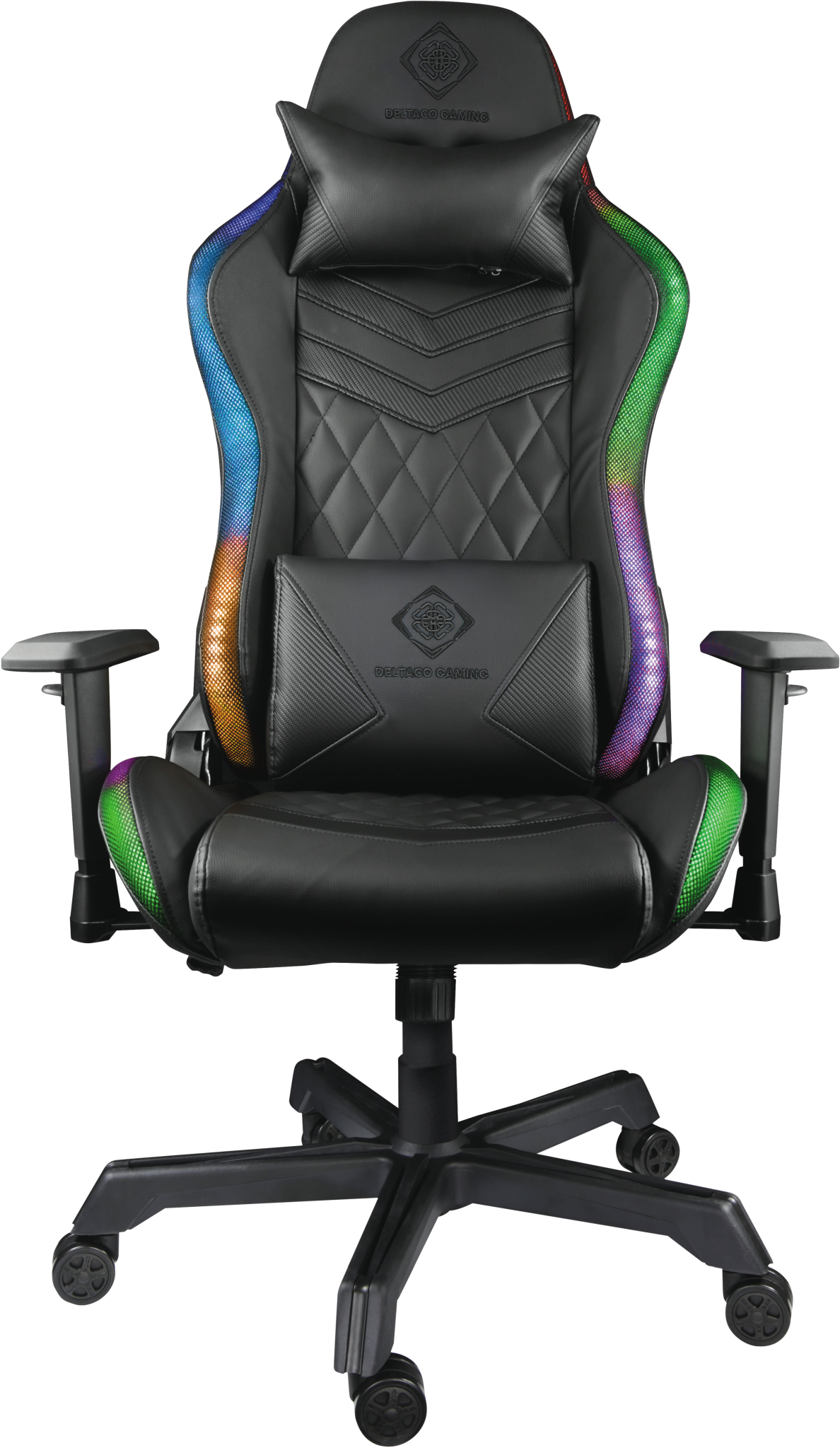 7333048041623 Deltaco Gamingstol med RGB - Gaming stol med RGB belysning Computer & IT,Gaming,Gaming stole 2190003421 GAM-080
