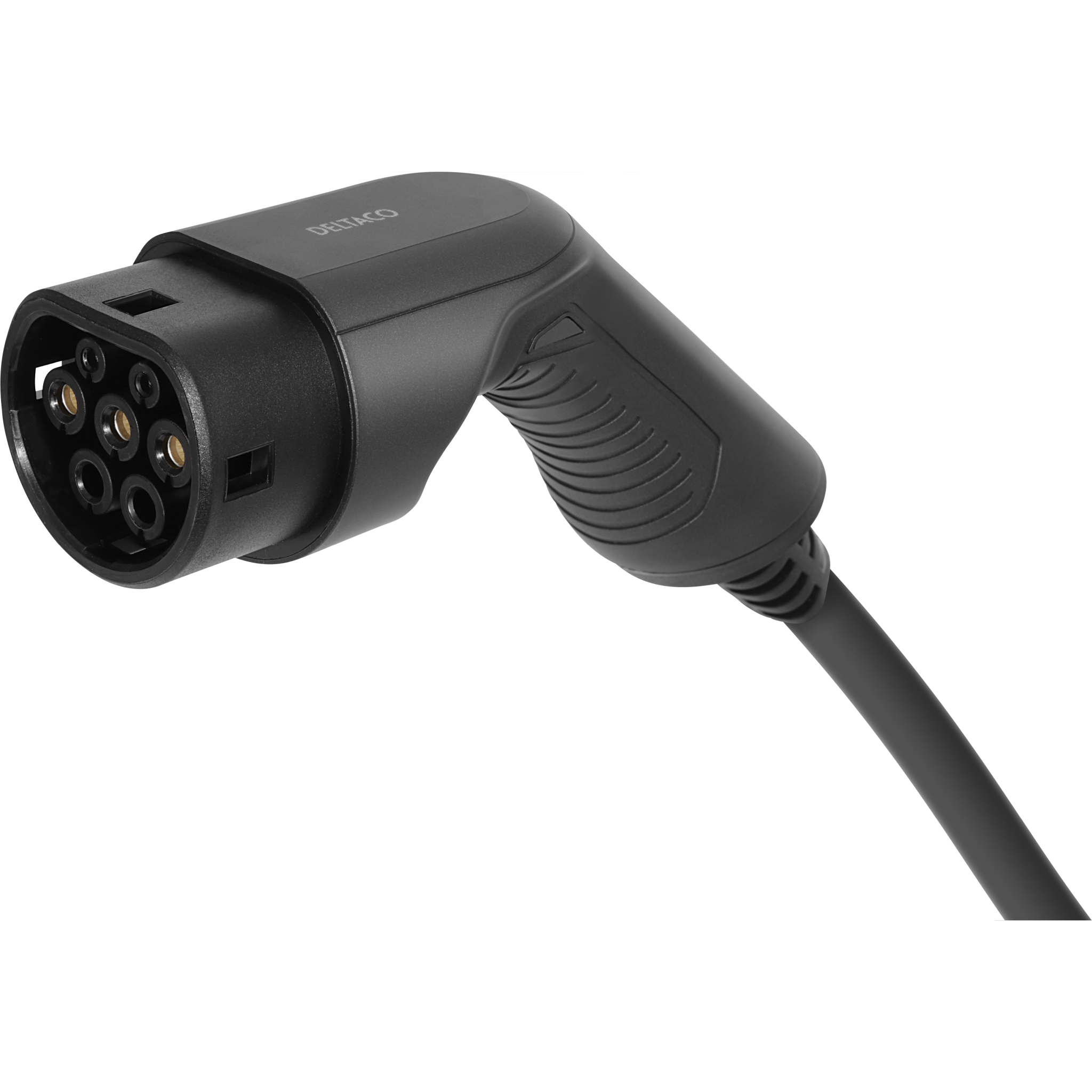 7333048047618 Deltaco EV-32010 type 2, 3 fase, 32A, 10M ladekabel Hus & Have,Elektriske køretøjer,Tilbehør til ladestander 74600011000 EV-32010