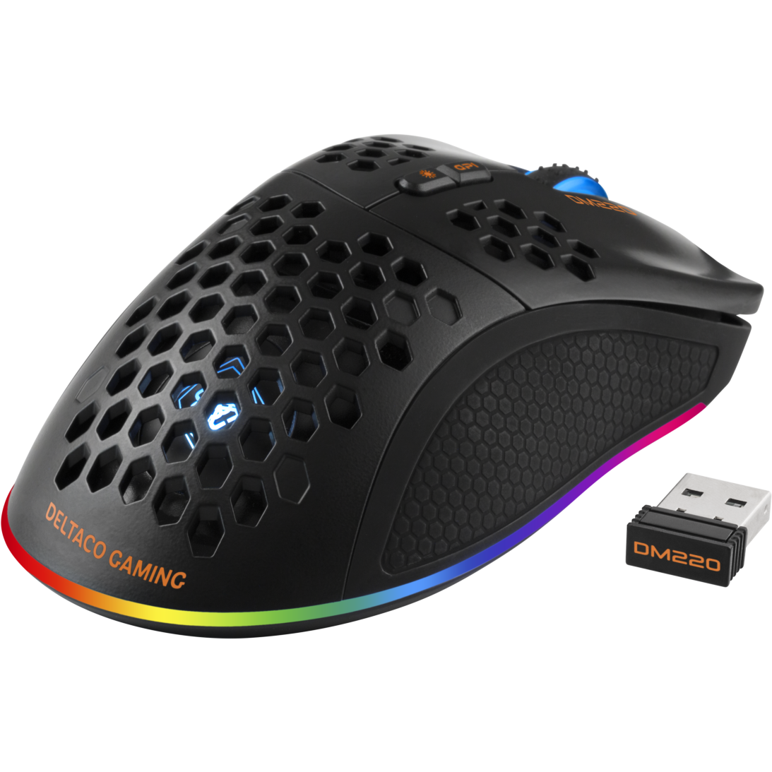 7333048050601 Deltaco Gaming DM220 wireless lightweight mouse, black Computer & IT,Gaming,Gaming trådløs mus 74600010460 DM220