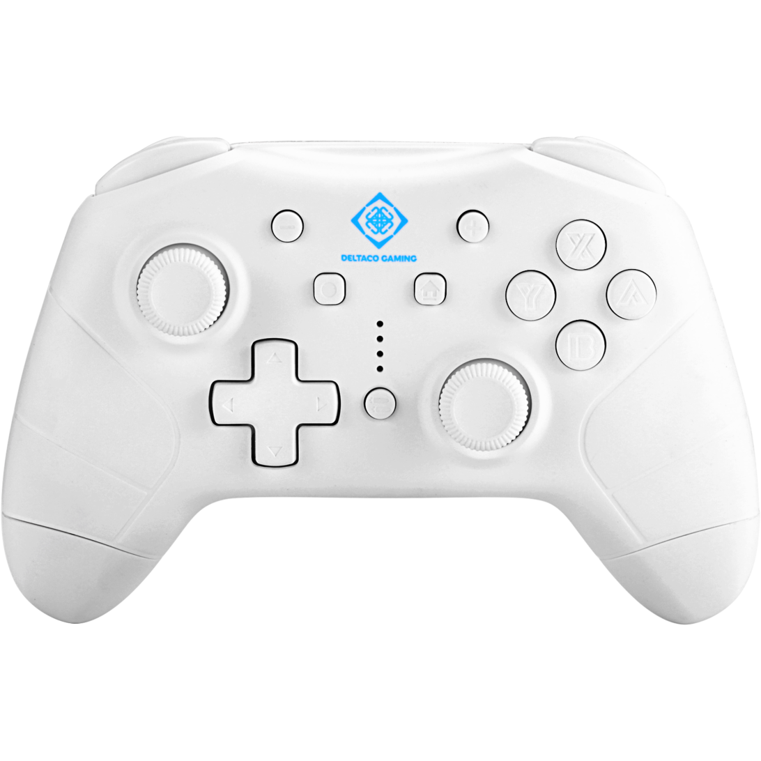 7333048057167 Deltaco Gaming controller Nintendo Switch/PC/Android, white Computer & IT,Nintendo,Nintendo tilbehør 74600010790