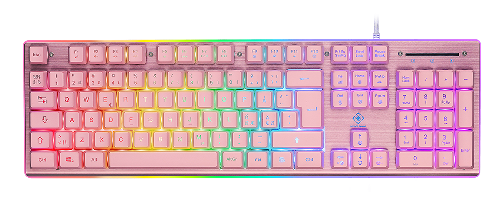 7333048057259 Deltaco Gaming PK75 keyboard nordic, pink Computer & IT,Gaming,Gaming keyboards 74600010590 PK75