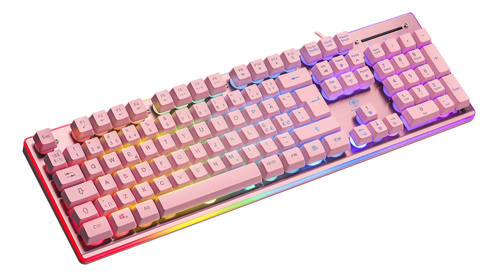 7333048057259 Deltaco Gaming PK75 keyboard nordic, pink Computer & IT,Gaming,Gaming keyboards 74600010590 PK75