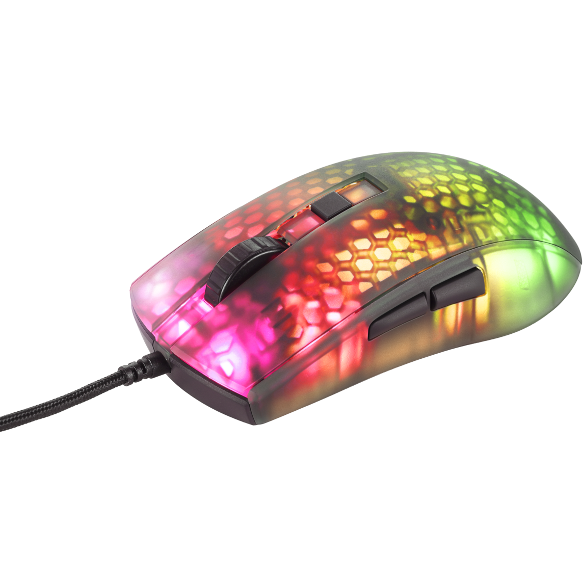 7333048058591 Deltaco Gaming DM310 ultralight mouse, semi-transparent blac Computer & IT,Gaming,Gaming mus 74600010530 DM310