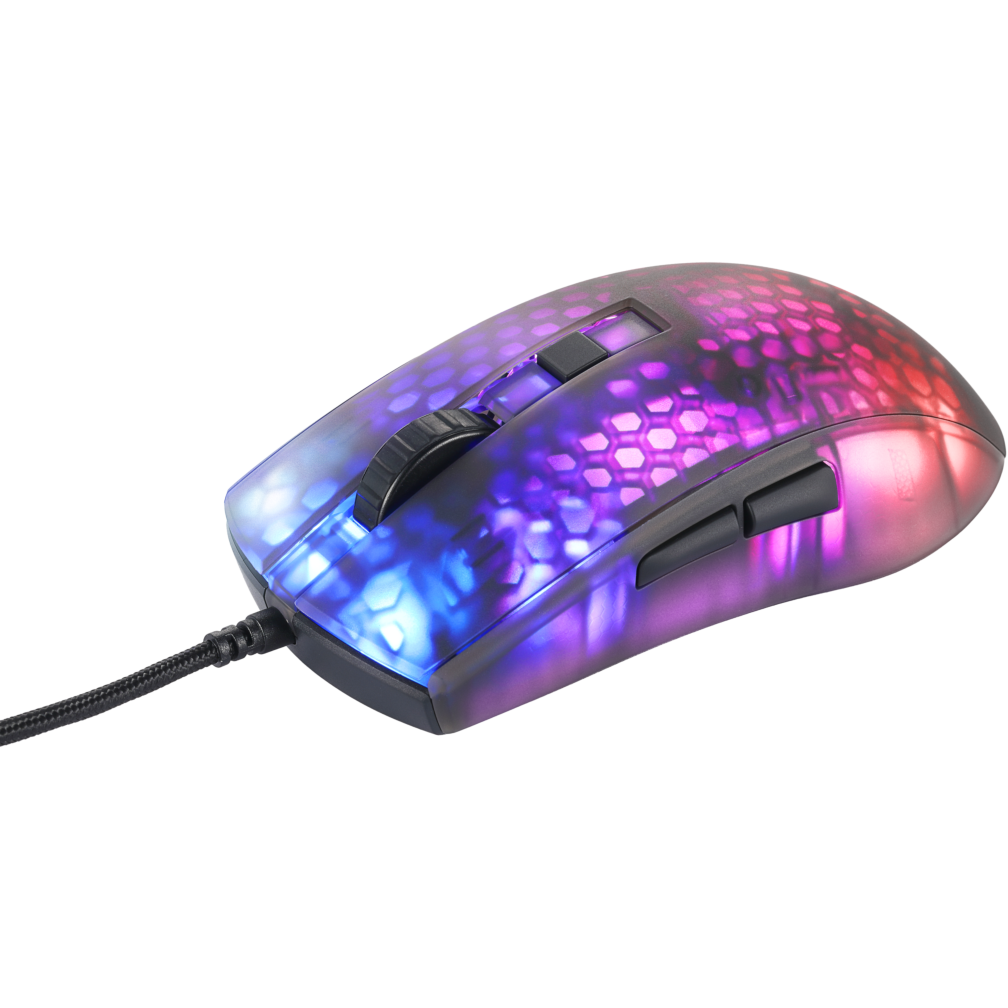7333048058591 Deltaco Gaming DM310 ultralight mouse, semi-transparent blac Computer & IT,Gaming,Gaming mus 74600010530 DM310