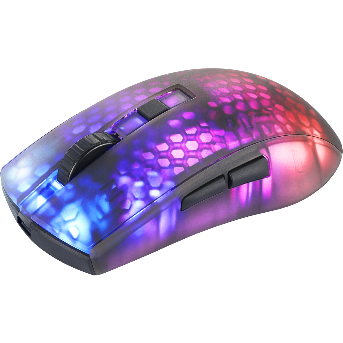 7333048058614 Deltaco Gaming DM320 wireless ultralight mouse, semi-transpa Computer & IT,Gaming,Gaming trådløs mus 74600010550 DM320
