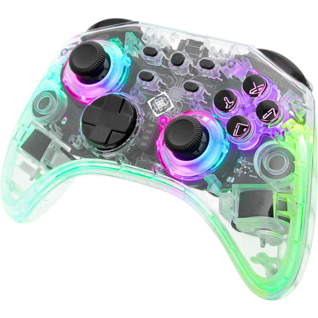 7333048059819 Deltaco Gaming controller Nintendo Switch transparent RGB Computer & IT,Nintendo,Nintendo tilbehør 74600010750