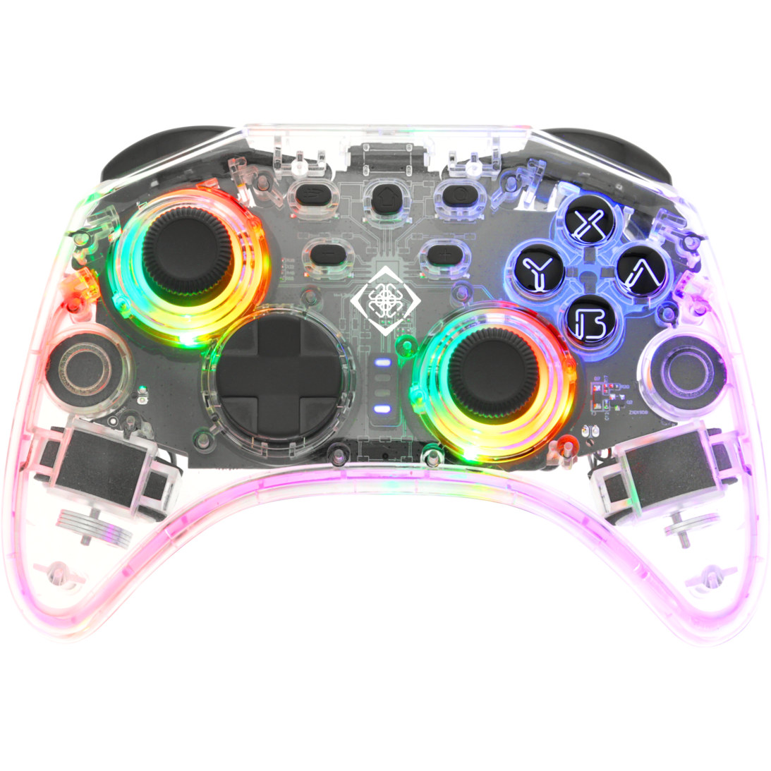 7333048059819 Deltaco Gaming controller Nintendo Switch transparent RGB Computer & IT,Nintendo,Nintendo tilbehør 74600010750