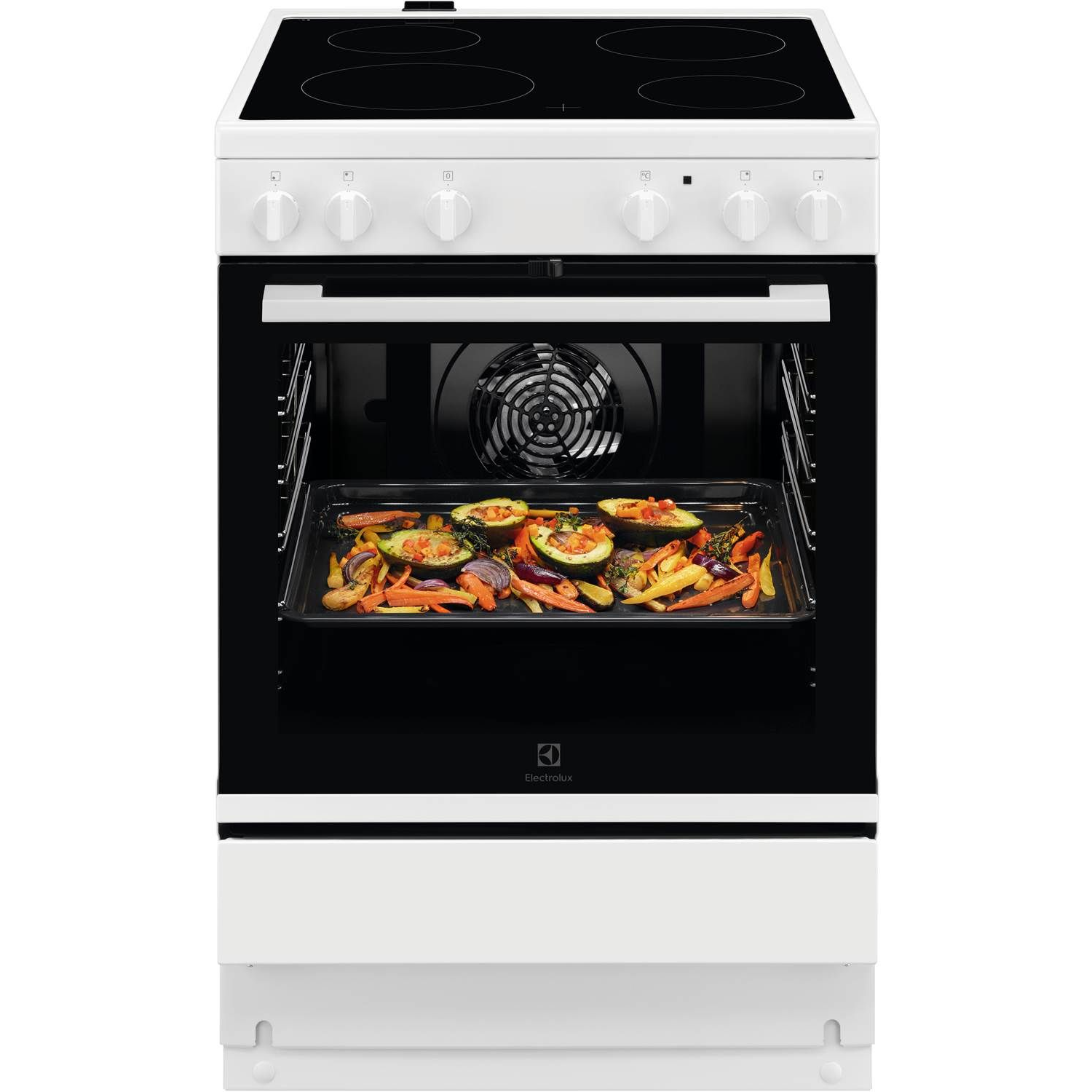 7333394126159 Electrolux LKR64003NW - Glaskeramisk komfur Hvidevarer,Komfurer,Glaskeramiske komfurer 2190012632 LKR64003NW