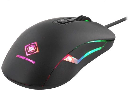 7340004688778 Deltaco Gaming Single mouse  Black med LED Computer & IT,Gaming,Gaming mus 20500222851 GAM-029