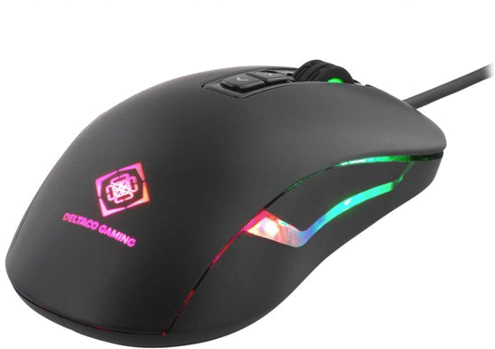 7340004688778 Deltaco Gaming Single mouse Black med LED Computer & IT,Gaming,Gaming mus 20500222851 GAM-029