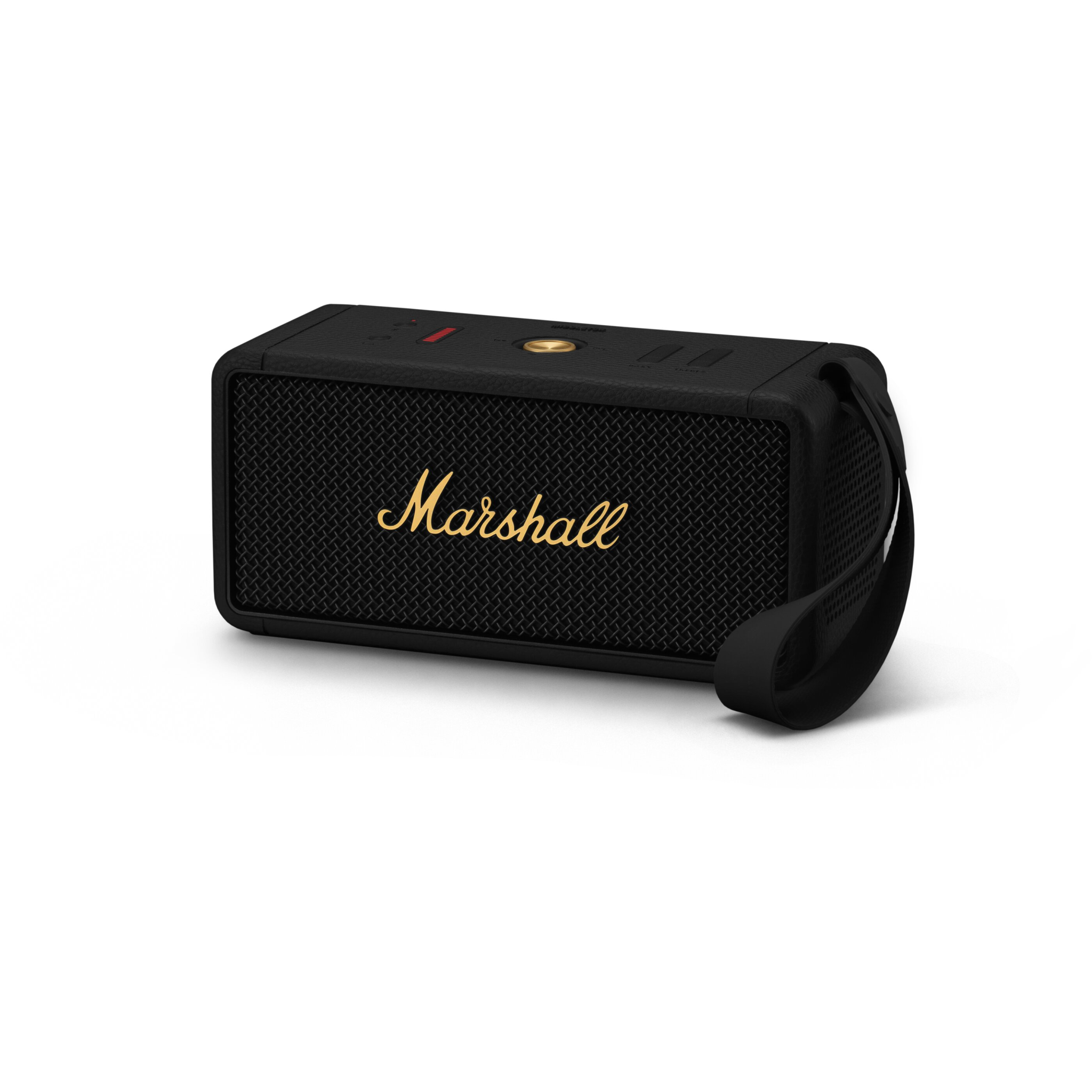 7340055385848 Marshall Middleton, black/brass - Bluetooth højttaler TV & HIFI,Trådløs lyd,Bluetooth højttalere 2190012983 1006034