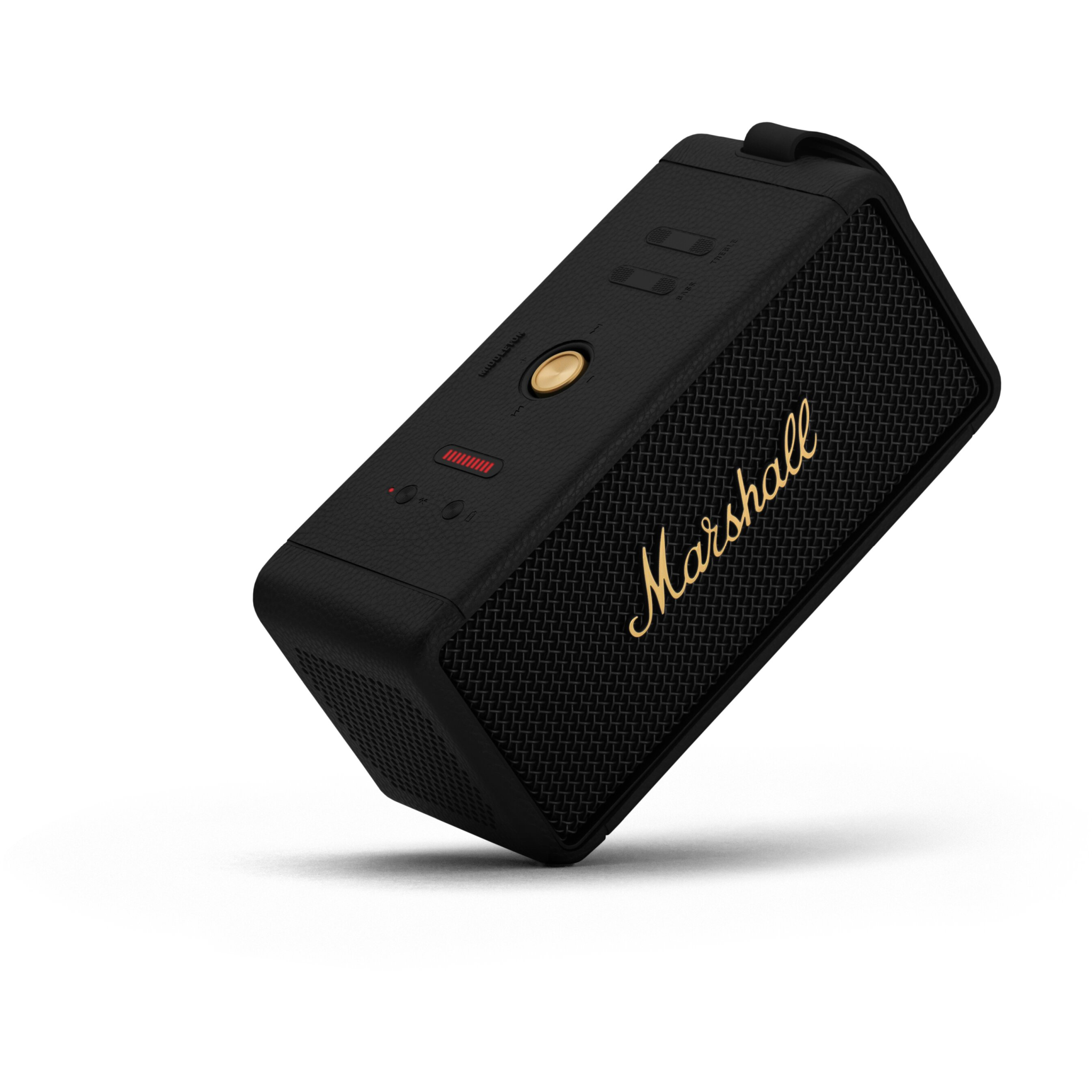 7340055385848 Marshall Middleton, black/brass - Bluetooth højttaler TV & HIFI,Trådløs lyd,Bluetooth højttalere 2190012983 1006034