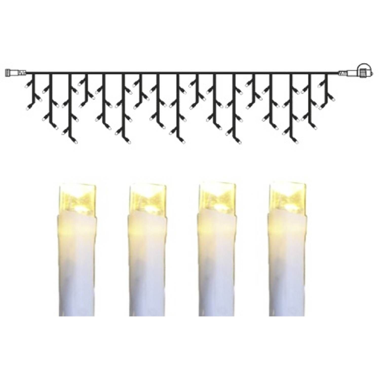 7391482008954 Star Trading Decor 140L - Istaplyskæde - ekstra - udendørs Lamper,Julebelysning,Julebelysning 2190000468 109132