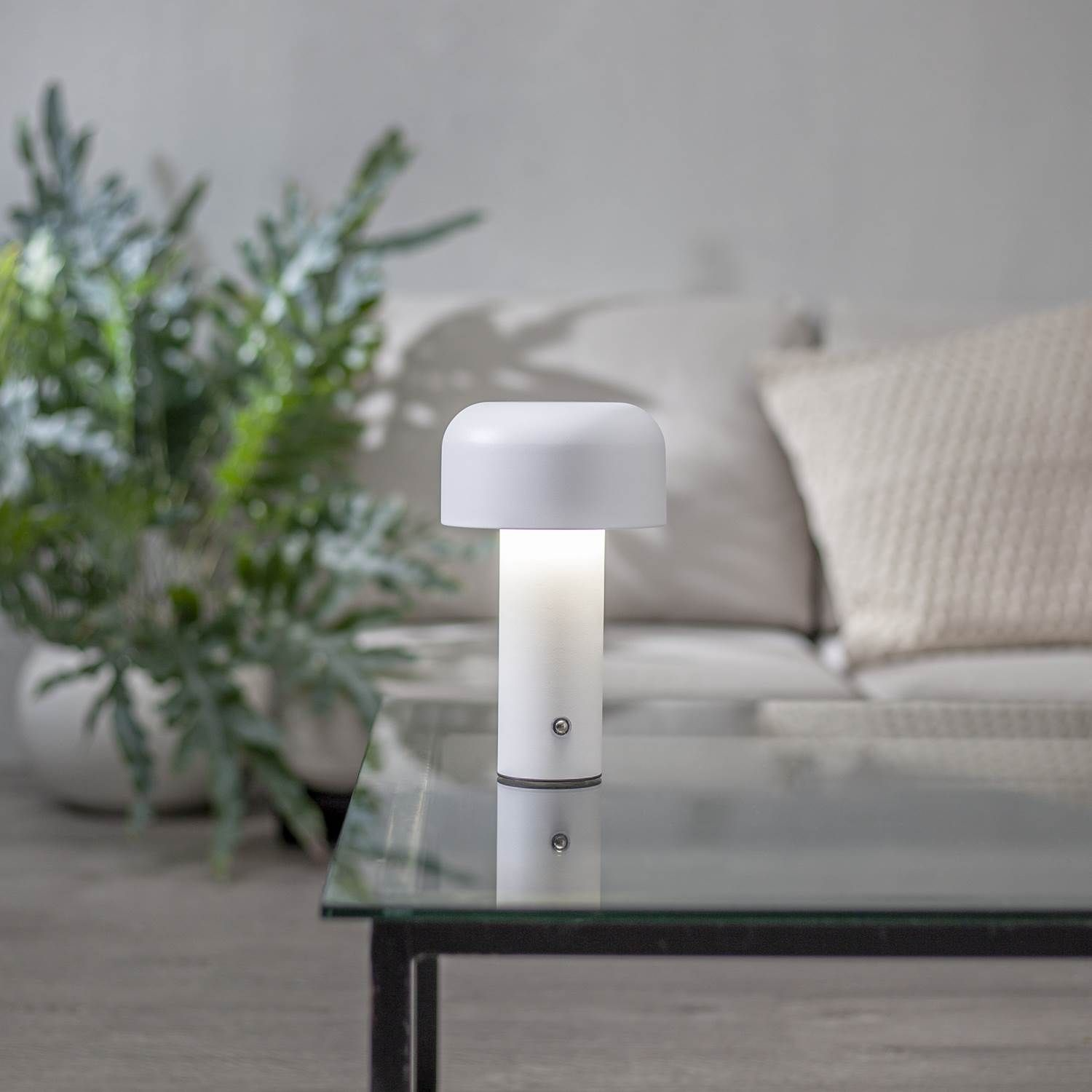 7391482076731 Star Trading Bobby hvid portable bordlampe Lamper,Bordlamper,Trådløse bordlamper 2190012152 148968