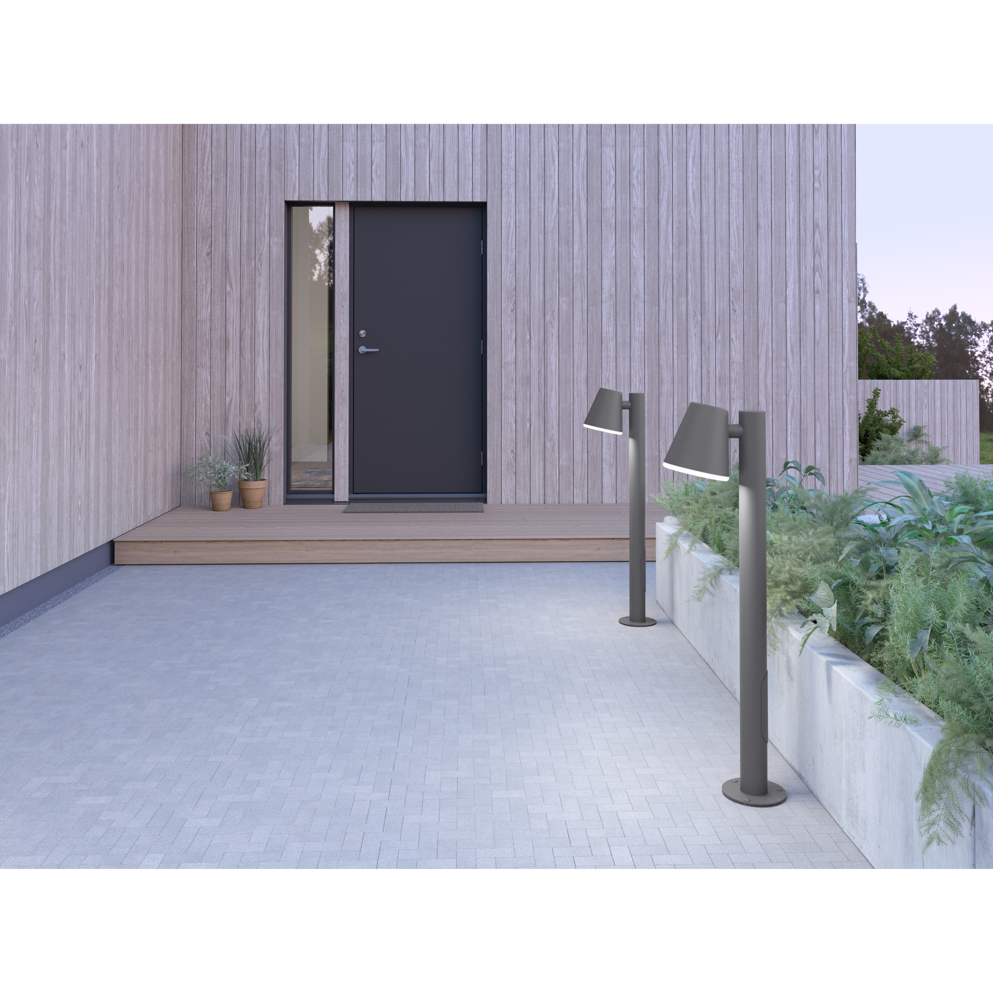 7391534004453 Belid Mist grafit struktur - Havelampe Lamper,Udendørs- lamper,Udendørslamper 82400008820 7300054