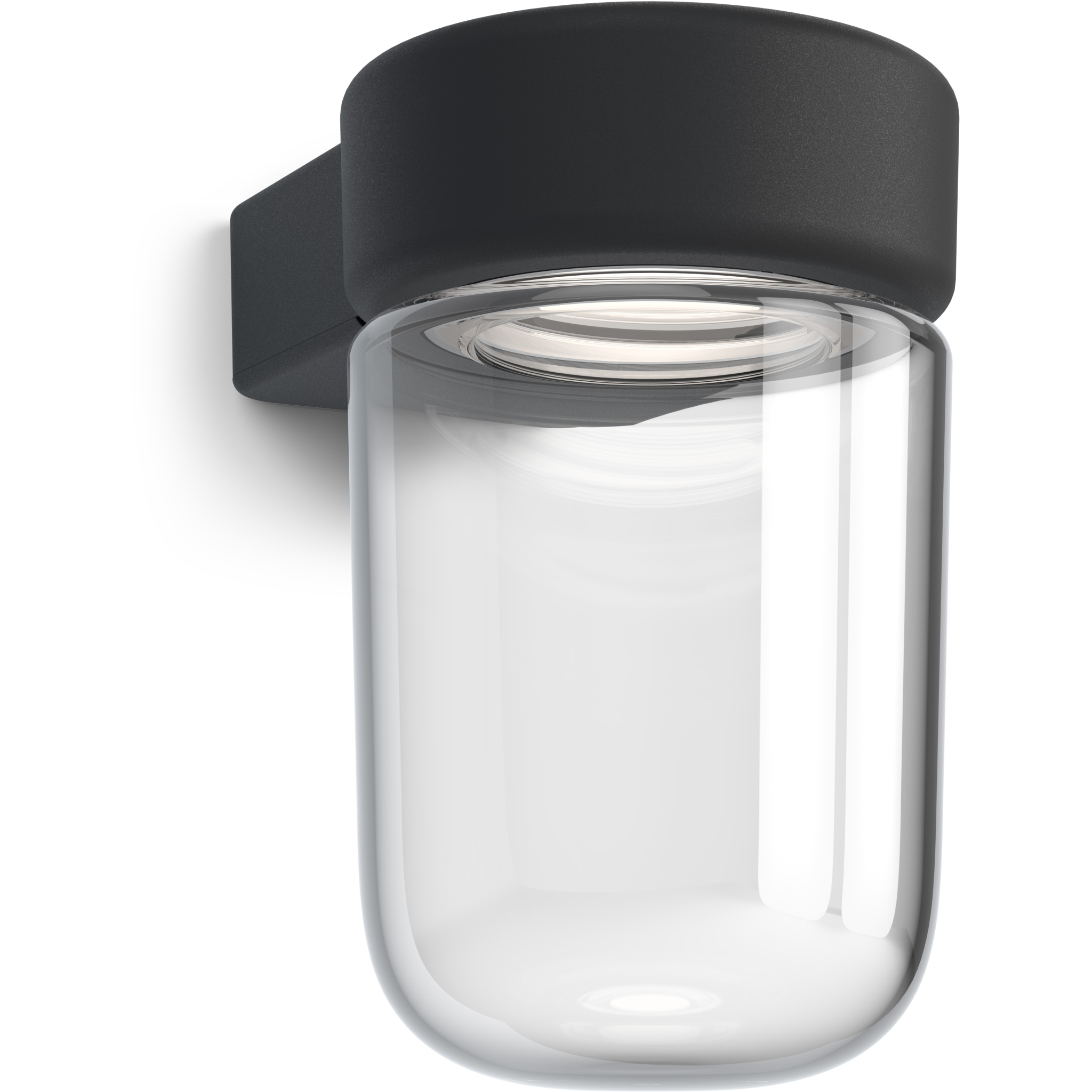 7391534007034 Belid Moon sort struktur - Væglampe Lamper,Udendørs- lamper,Udendørslamper 82400008880 7050086