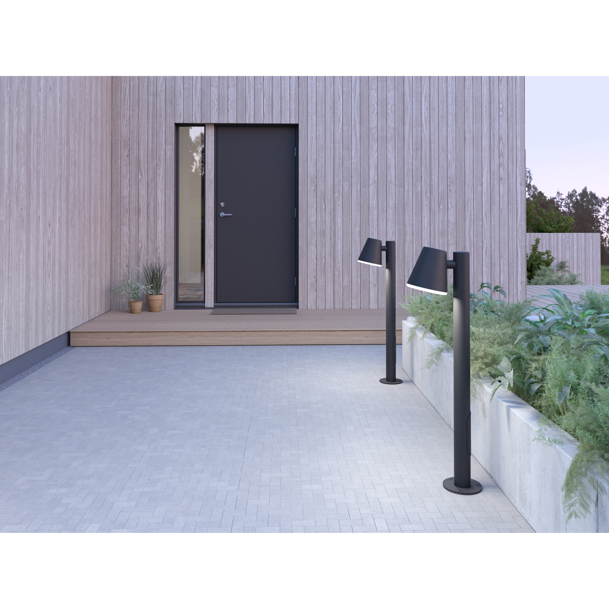 7391534010065 Belid Mist sort struktur - Havelampe Lamper,Udendørs- lamper,Udendørslamper 82400008800 7300086