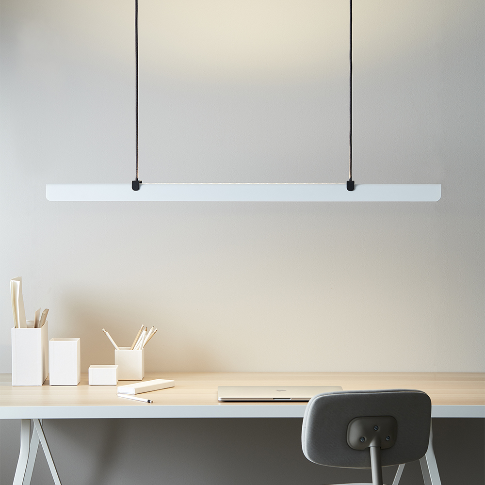 7391534015817 Belid Fold Office hvidstruktur langbordspendel - Langbordspe Lamper,Pendler-/ Hængelamper,Pendler/Hængelamper 82400010380 1585210