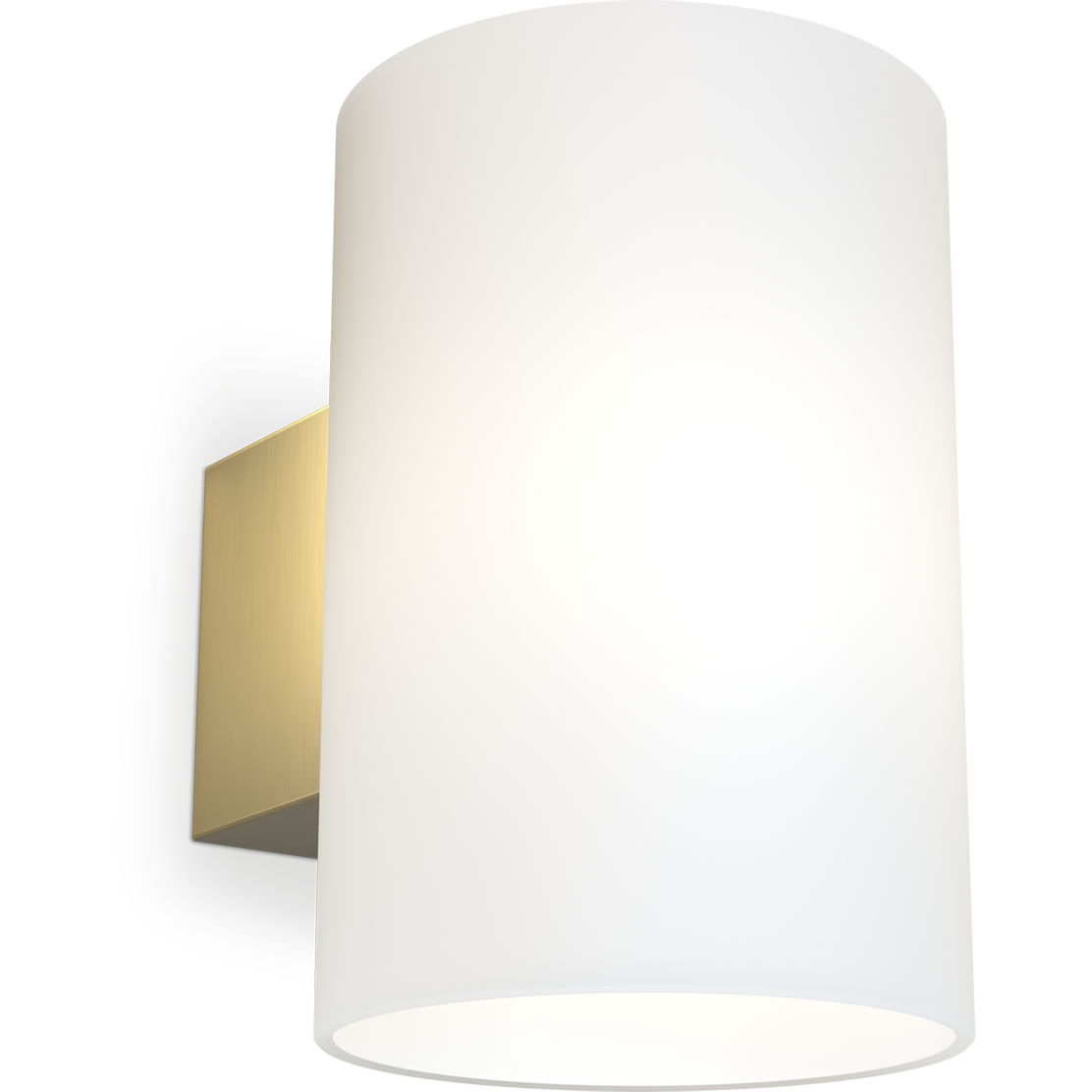 7391534021436 Herstal Evoke L satin brass/Opal glas væglampe Lamper,Væglamper,Væglamper 82700002290 HB5621092389