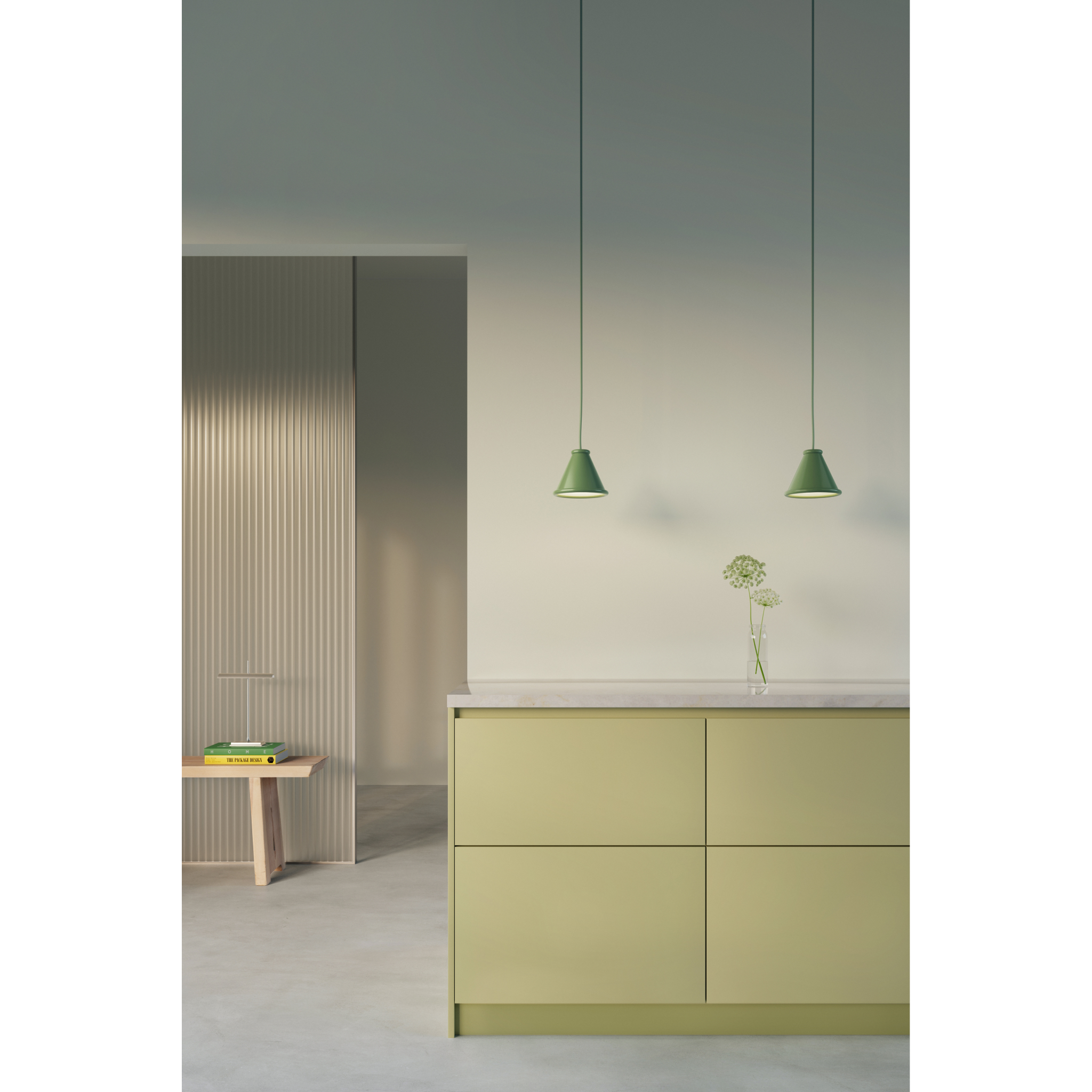7391534022686 Belid Belle Ø15 Reseda green pendel Lamper,Pendler-/ Hængelamper,Pendler/Hængelamper 82400013520 1498760