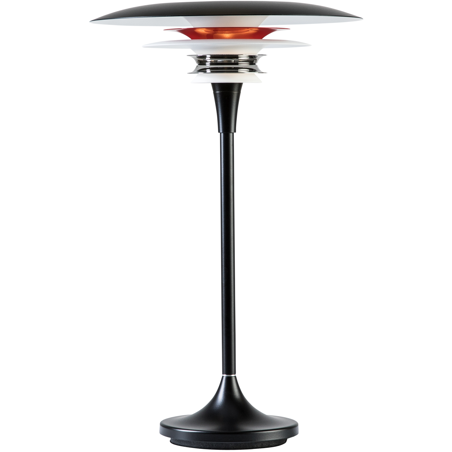 7391534083496 Belid Diablo 4367 Ø30 sort/rød - Bordlampe Lamper,Bordlamper,Bordlamper 82400003450 Diablo 4367 Ø30 sort/rød