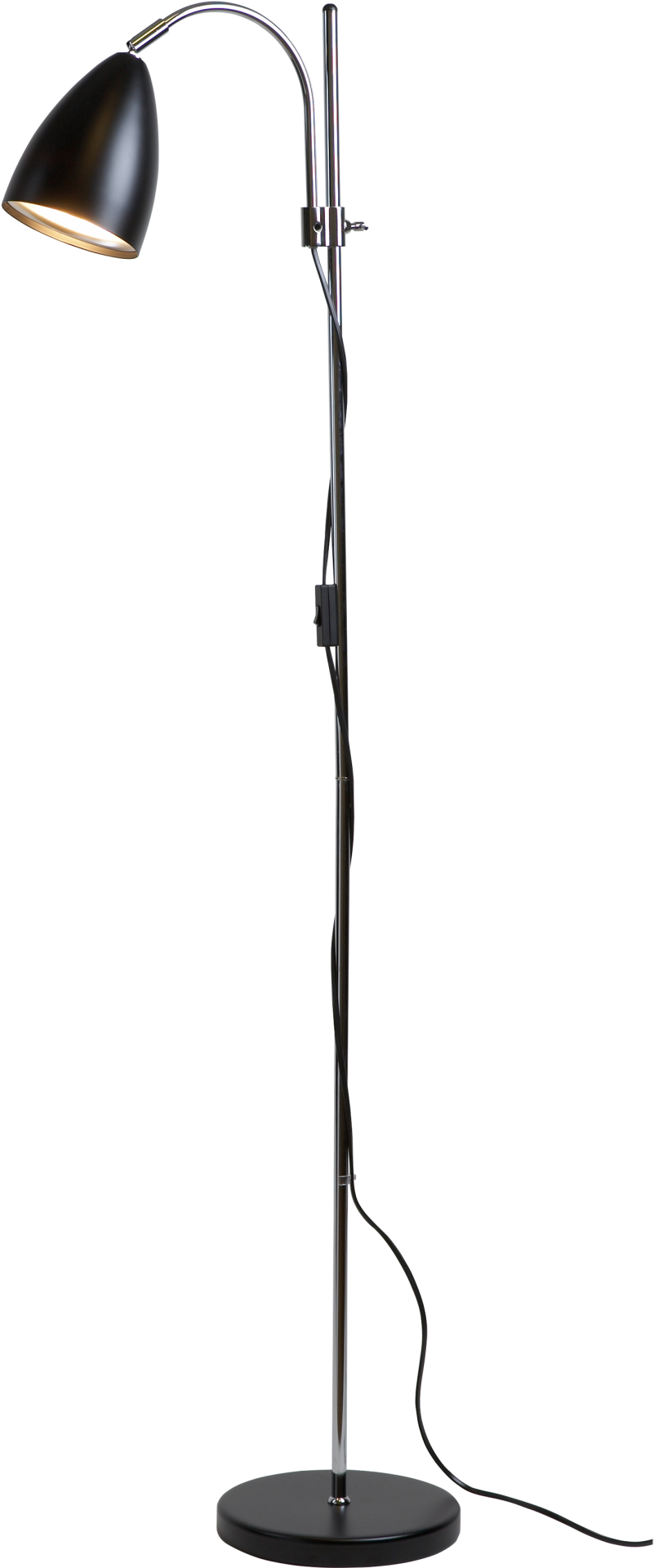 7391534210465 Belid Sway sort/krom 302307 - Gulvlampe Lamper,Gulvlamper,Gulvlamper 82400000310 Sway sort/krom 302307