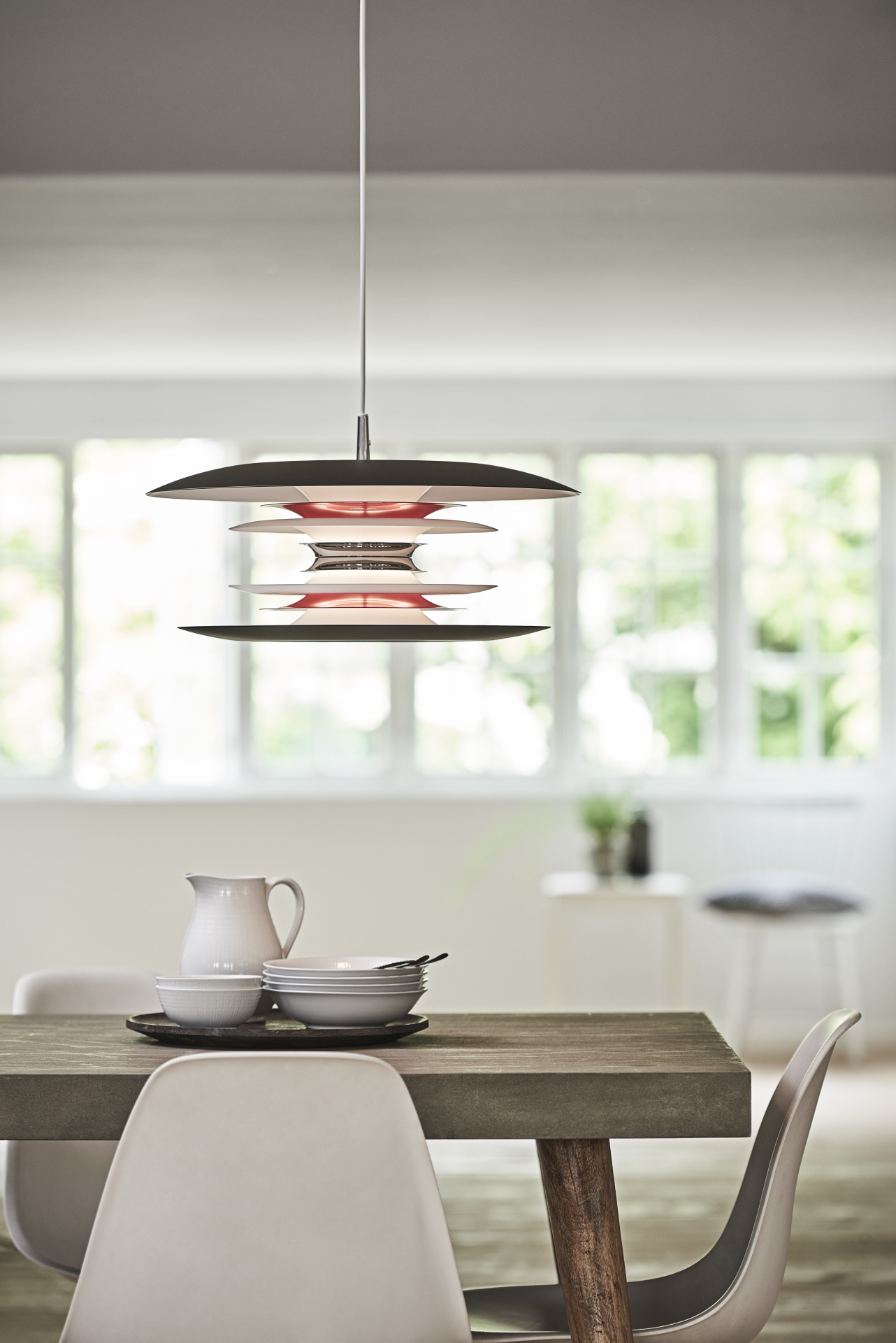 7391534245504 Diablo Diablo 1166 Ø50 mat sort/rød - Pendel Lamper,Pendler-/ Hængelamper,Pendler/Hængelamper 82445455040 Diablo 1166 Ø50 mat sort/rød