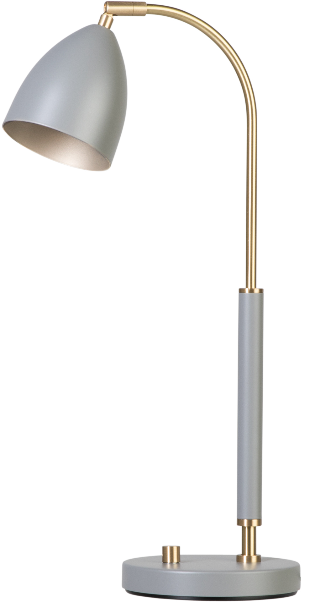 7391534267469 Belid Deluxe 4076 grå/messing - Bordlampe Lamper,Bordlamper,Bordlamper 82400001260 Deluxe 4076 grå/messing