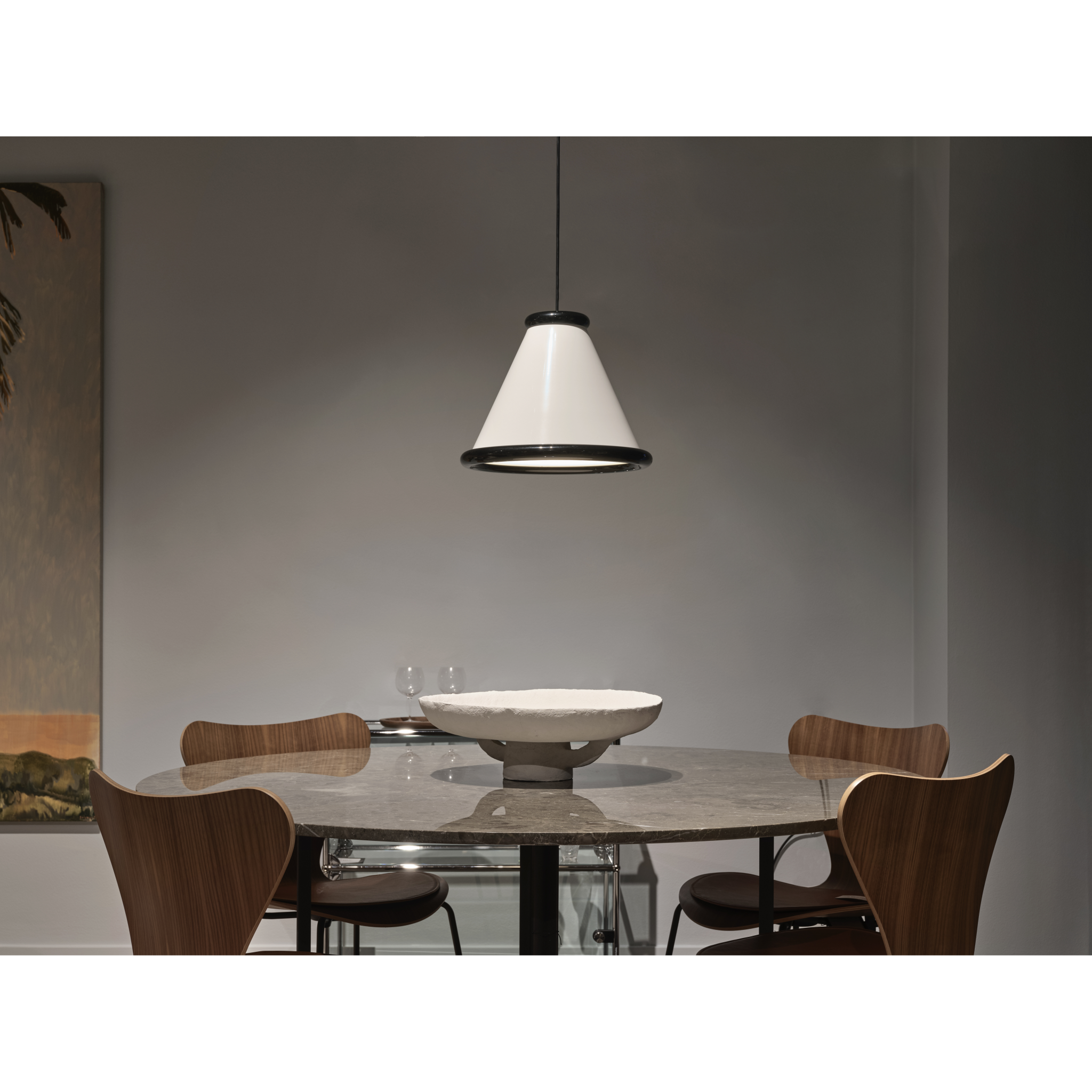 7391534300029 Belid Belle Ø36 Glossy white/Glossy black pendel Lamper,Pendler-/ Hængelamper,Pendler/Hængelamper 82400013720 1499784