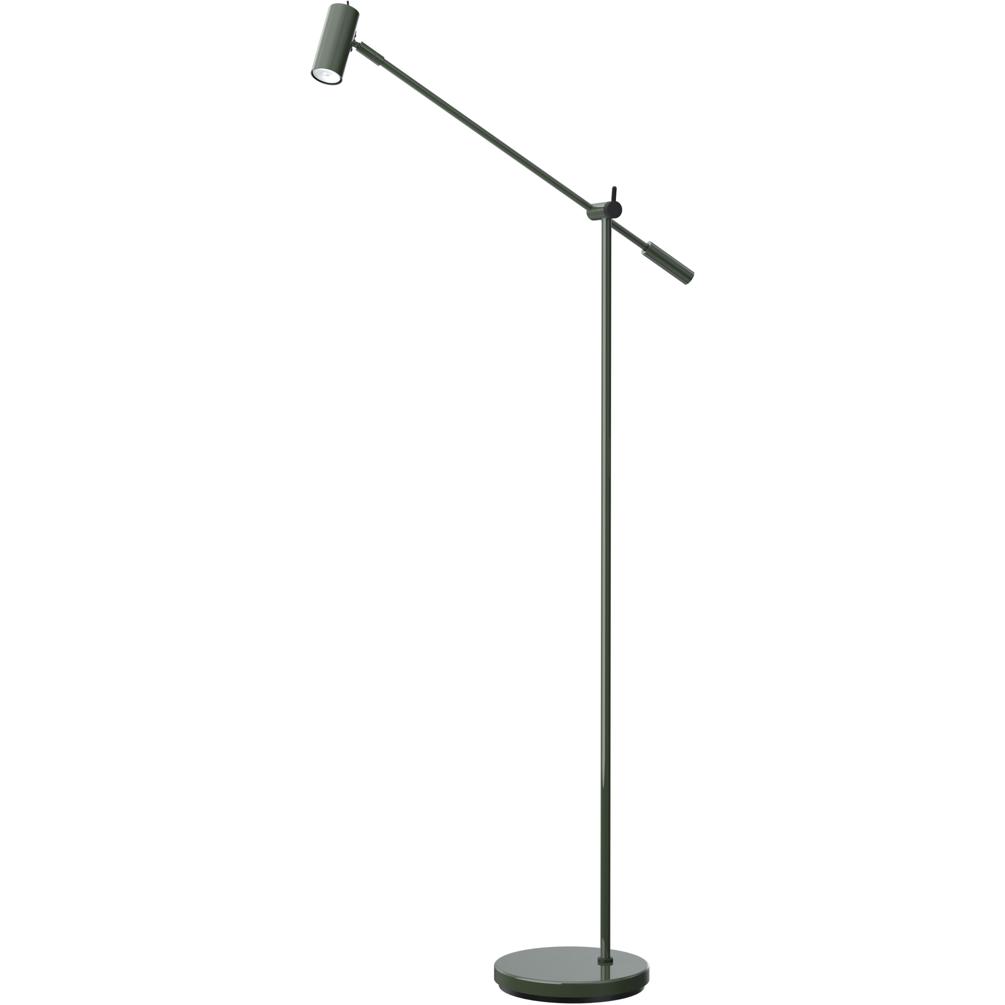7391534300494 Belid Cato blank skovgrøn/matsort dimbar gulvlampe Lamper,Gulvlamper,Gulvlamper 82400013780 Cato