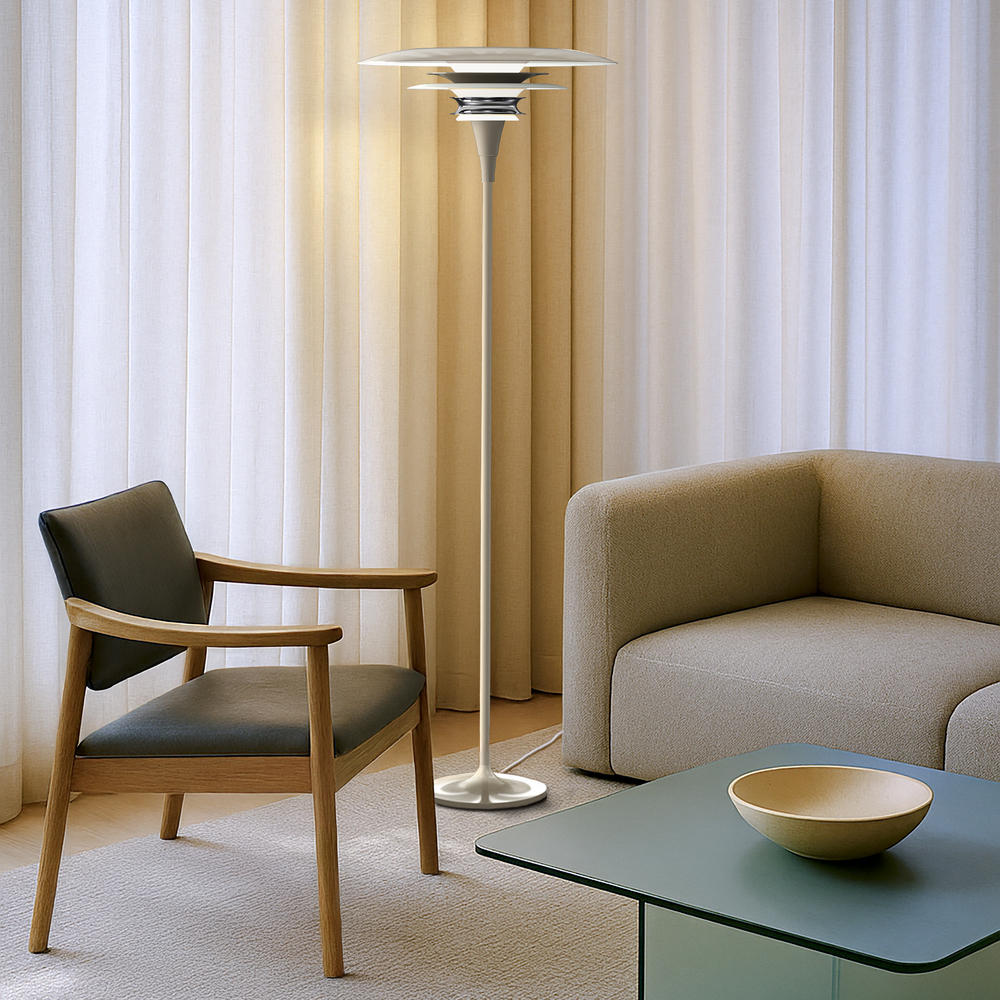 7391534301309 Belid Diablo Ø50 soft greige gulvlampe Lamper,Gulvlamper,Gulvlamper 82400014020 Diablo