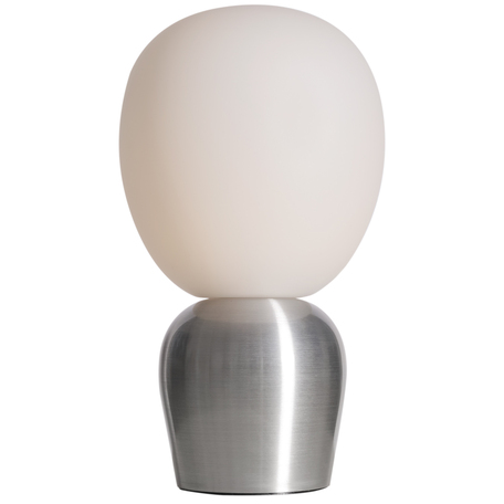 7391534301804 Belid Buddy aluminium/opal glas bordlampe Lamper,Bordlamper,Bordlamper 82400014110