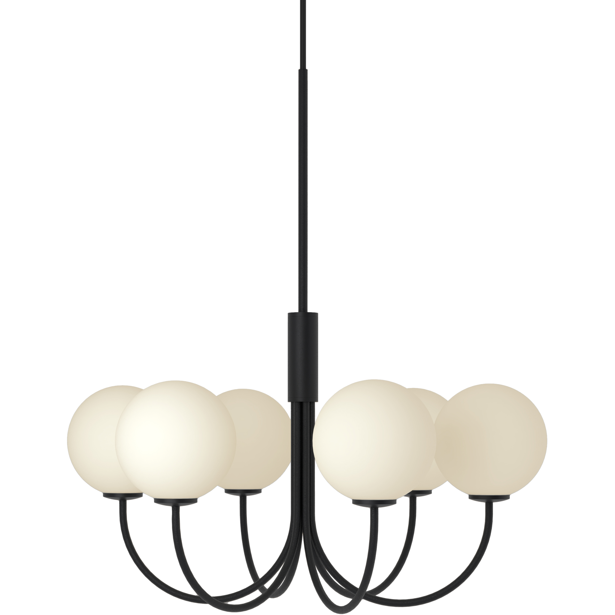 7391534302993 Herstal Ballon 6 sort lysekrone Lamper,Lysekroner,Lysekroner 82700002340 Ballon