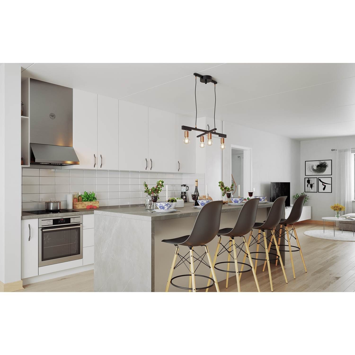 7391741010308 By Rydéns Zeona sort - Langbordspendel Lamper,Pendler-/ Hængelamper,Pendler/Hængelamper 2190003606 121441