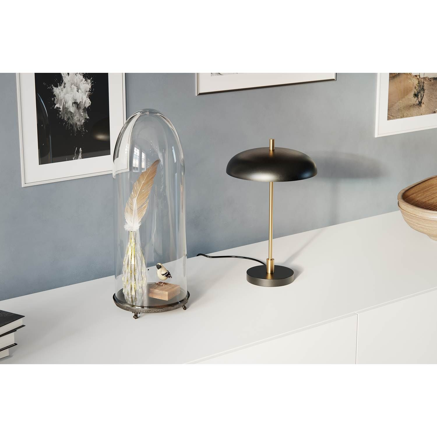 7391741010353 By Rydéns Shelby sort/guld - Bordlampe Lamper,Bordlamper,Bordlamper 2190005084 122405