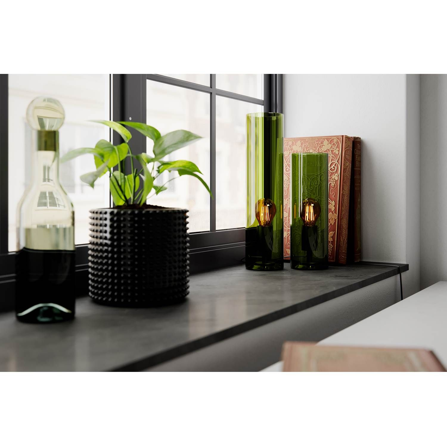 7391741011657 By Rydéns Flake grøn bordlampe Lamper,Bordlamper,Bordlamper 2190011716 148291