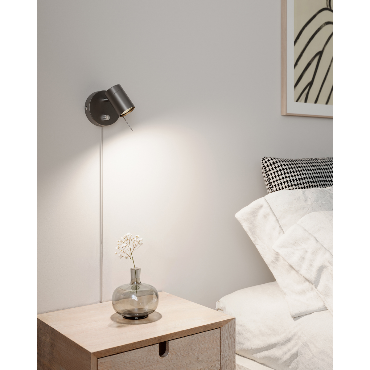7391741013675 By Rydéns Correct 1 stålgrå væglampe Lamper,Væglamper,Væglamper 2190015099 Correct