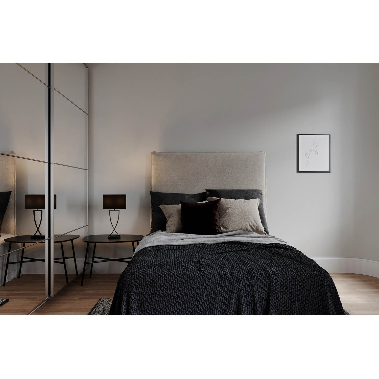 7391741204448 By Rydéns Omega 52 sort/krom - Bordlampe Lamper,Bordlamper,Bordlamper 2190003568 121403