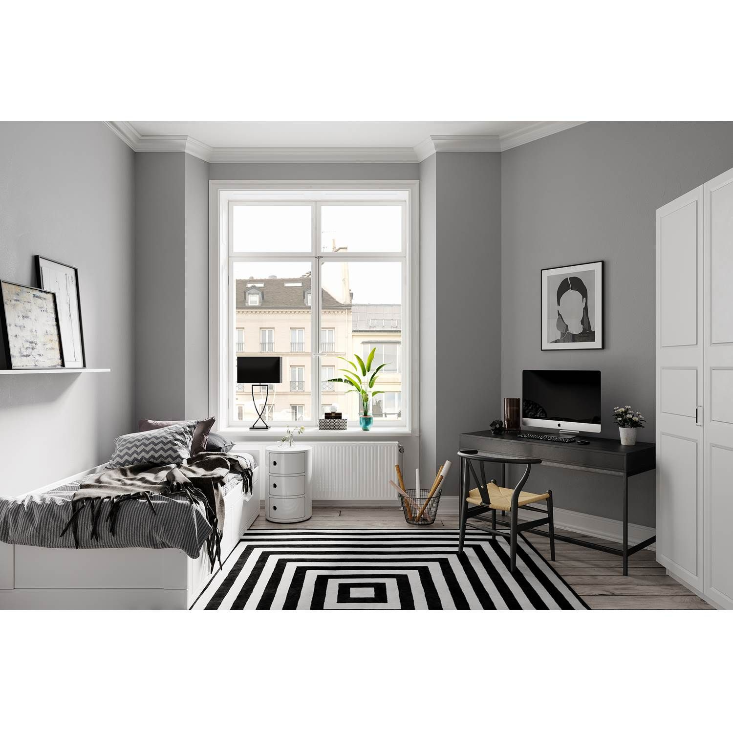 7391741204455 By Rydéns Omega 69 sort/krom - Bordlampe Lamper,Bordlamper,Bordlamper 2190003570 121405