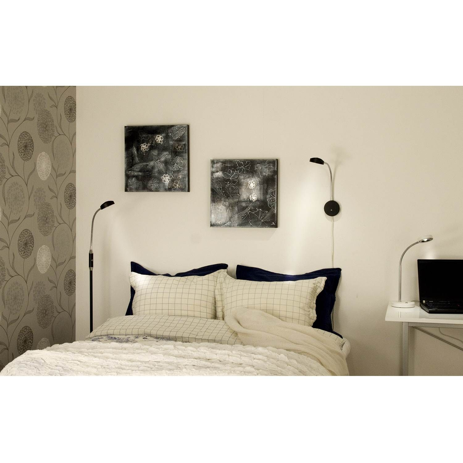 7392986783019 Aneta Hero sort - Gulvlampe Lamper,Gulvlamper,Gulvlamper 2190000294 108033