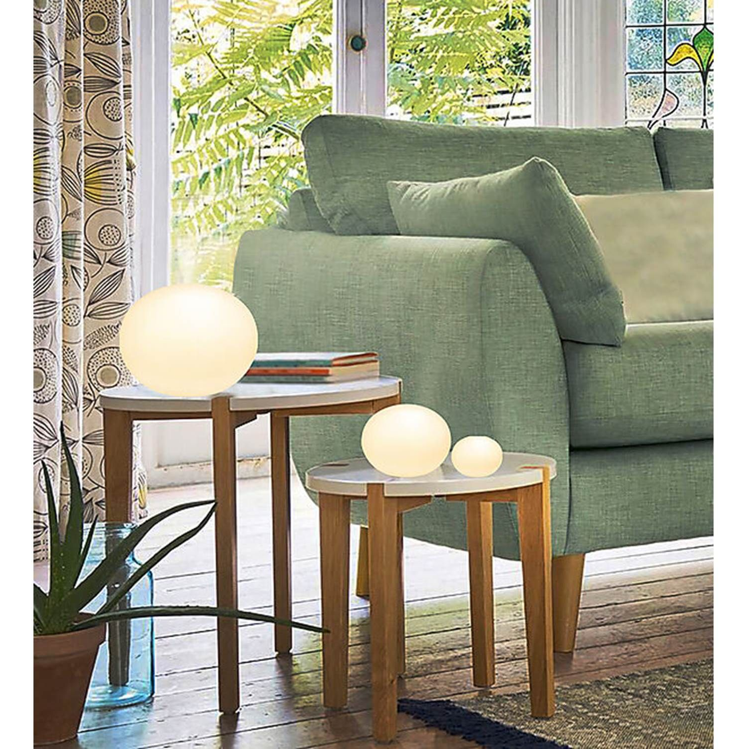 7392986893725 Aneta Globus Ø24 hvid - Bordlampe Lamper,Bordlamper,Bordlamper 2190001163 114517