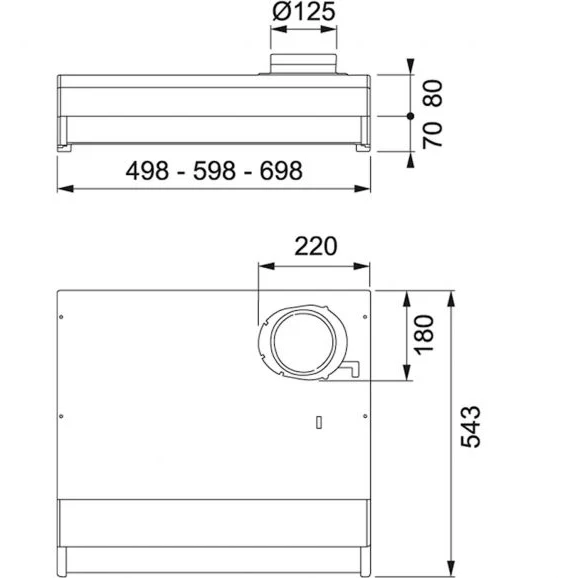 7612985767804 Franke Classic 1221A-10 - Underbygningsemhætte Hvidevarer,Emhætter,Emhætter til centralventilation 2100004780 Classic 1221A-10