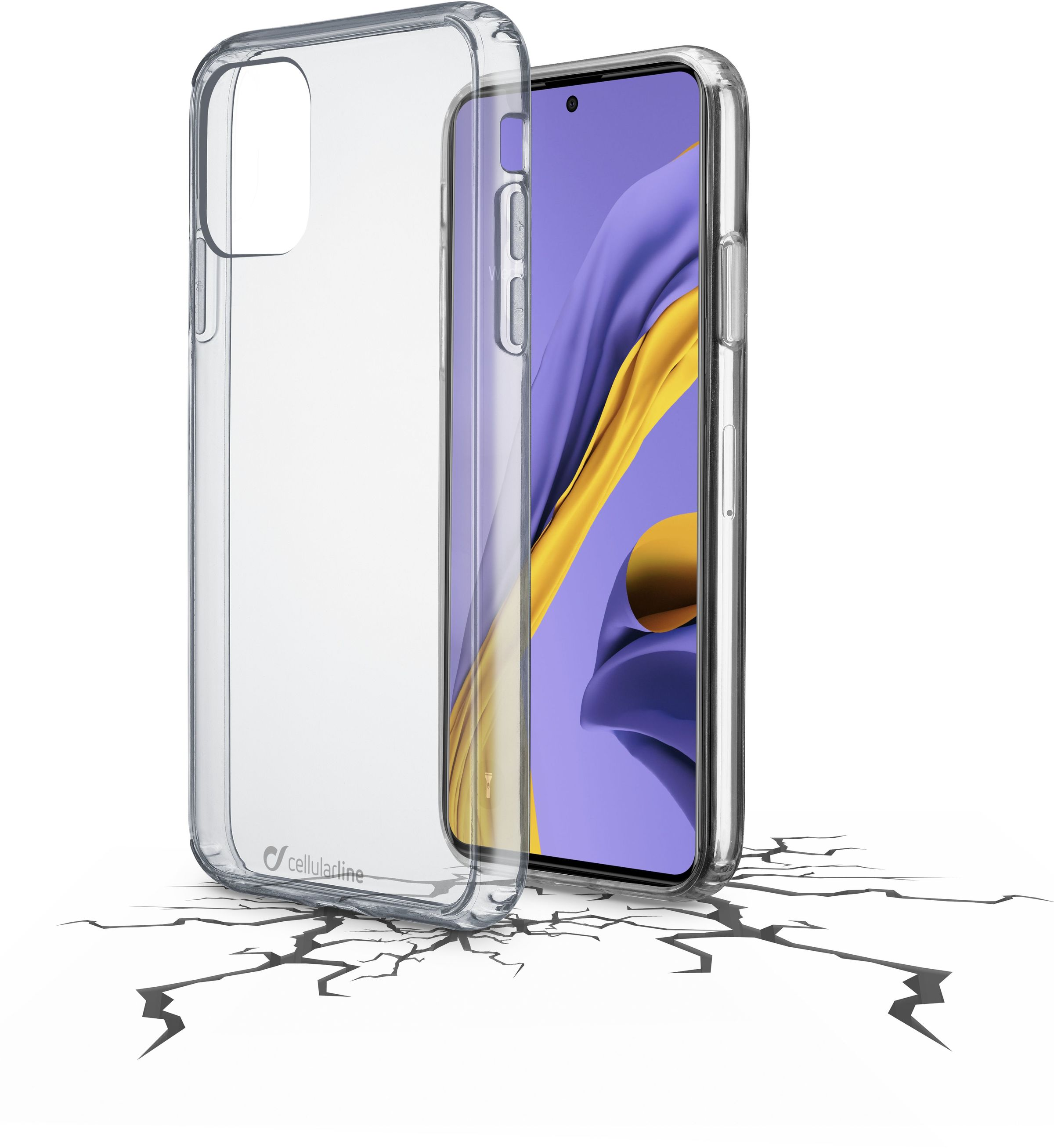 8018080372490 Cellularline Backcover Samsung Galaxy A51, Transparent - Cov Telefon & GPS,Tilbehør mobiltelefoner,Covers til mobiltelefoner 17300001280 102852