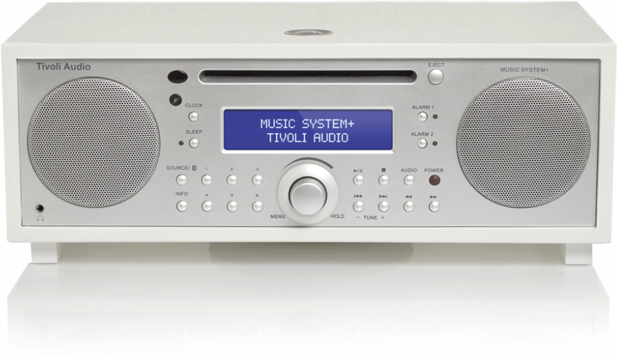 815097015246 Tivoli Audio Music System Plus Piano White - CD/DAB+/FM/Blue TV & HIFI,Lyd,DAB radioer 15400000280 MSYP-1524-EU
