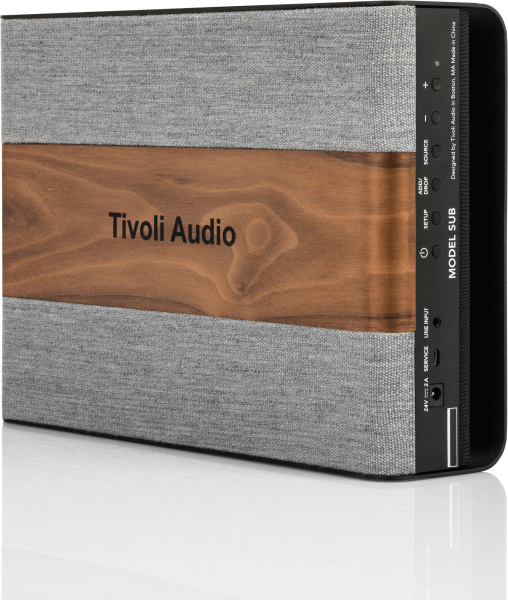 815097018094 Tivoli Audio Model SUB - Walnut/Grey – EU - Subwoofer med Wi TV & HIFI,Højttalere,Subwoofere 15400000370 ARTSUBWAL