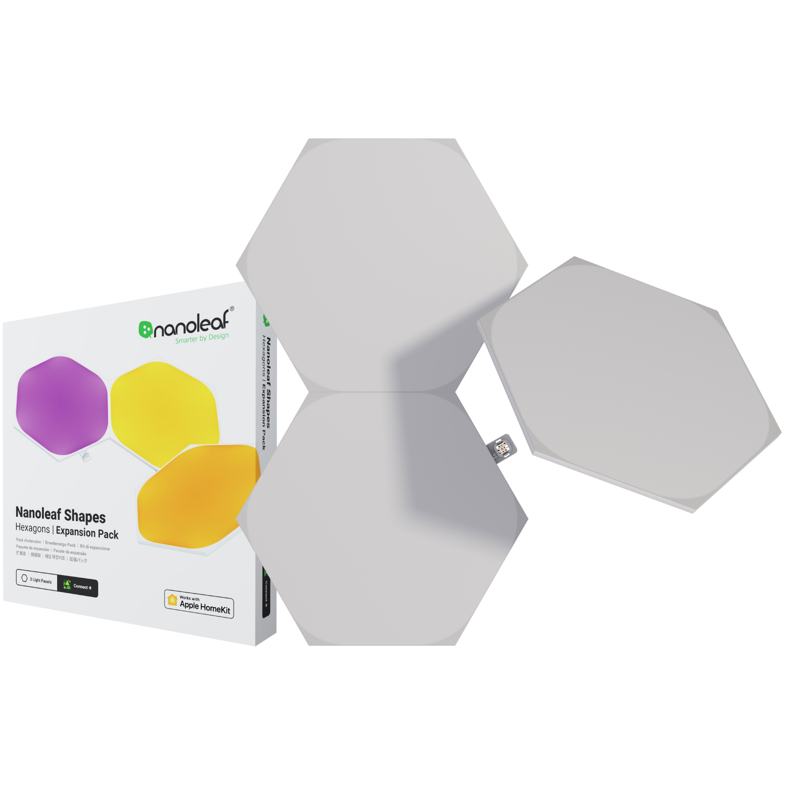 840102700633 Nanoleaf Shapes Hexagons Expansion Pack 3PK Hus & Have,Smart Home,Smart belysning 15600002750 NL42-0001HX-3PK