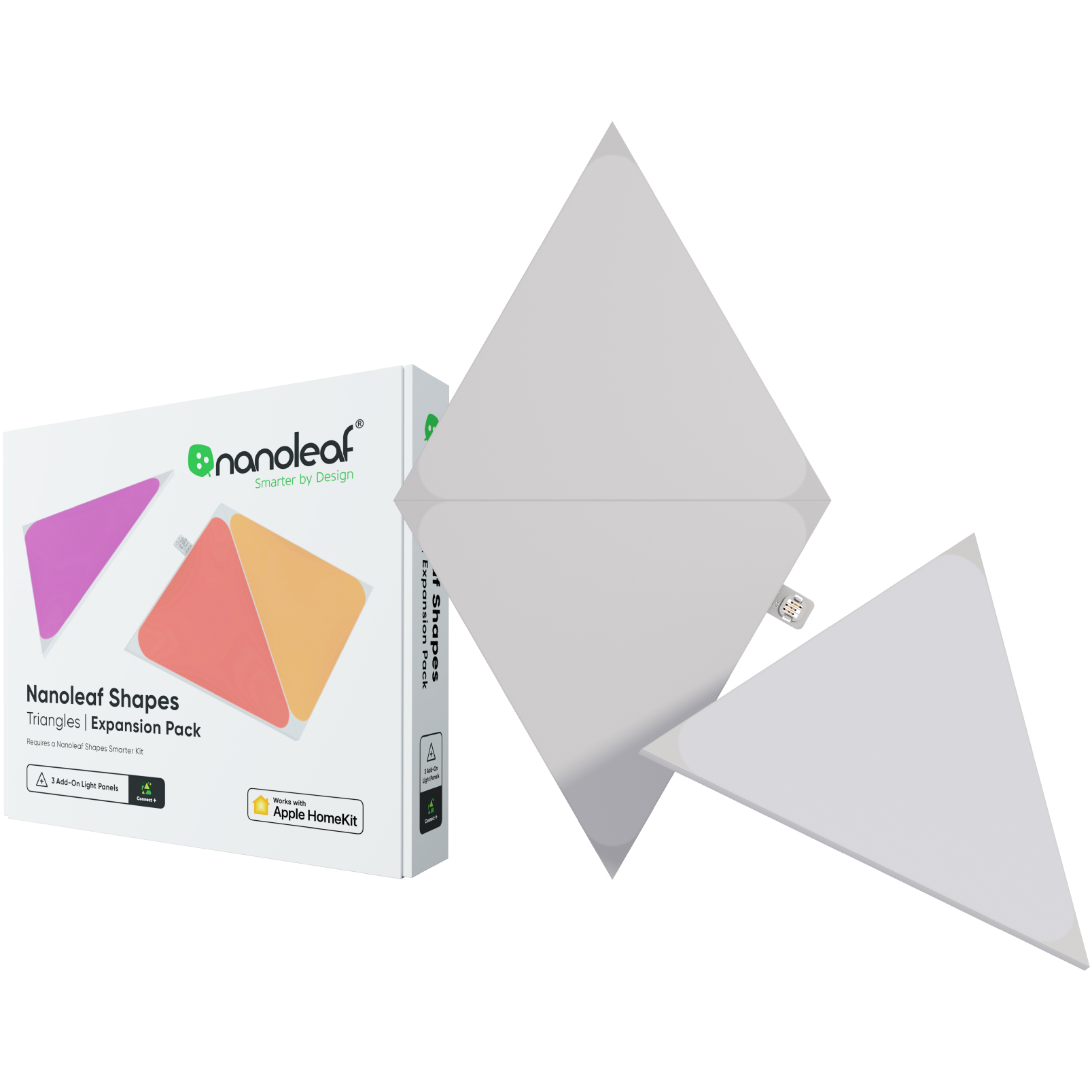 840102701609 Nanoleaf Shapes Triangles Expansion Pack 3PK Hus & Have,Smart Home,Smart belysning 15600002820 NL47-0001TW-3PK